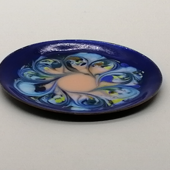 VTG Glass Enamel on Copper Plate Small - Picture 12 of 12